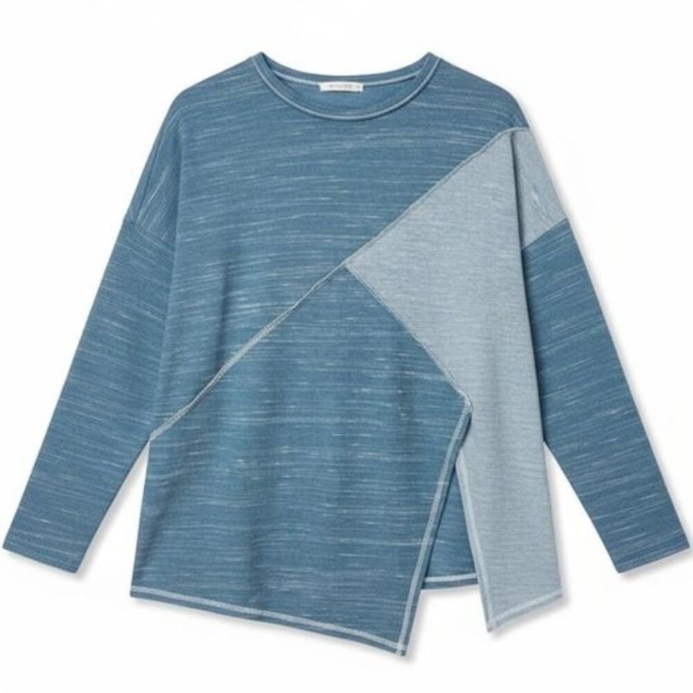 SMALL ABSTRACT COLOR BLOCK TOP -NWT